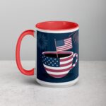 Caffeinated and Free 4th of July Coffee Mug - Image 11