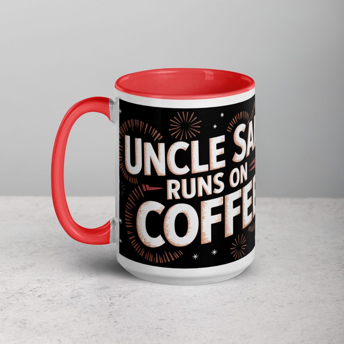 Uncle Sam Runs on Coffee Mug - Image 11