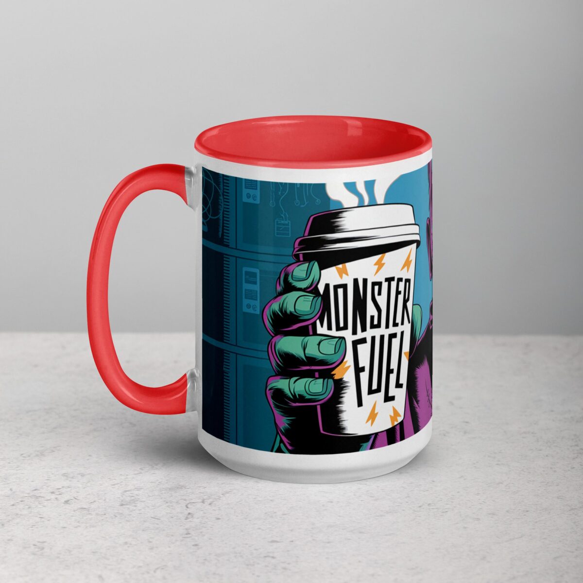 Monster Fuel Frankenstein Halloween Coffee Mug - Image 11