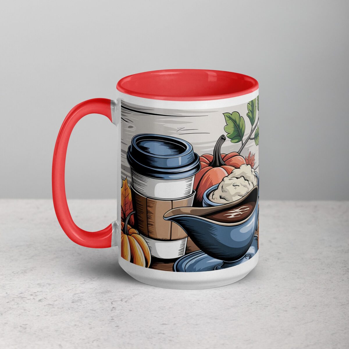 Gravy, Gratitude, and Good Coffee Thanksgiving Mug - Image 11