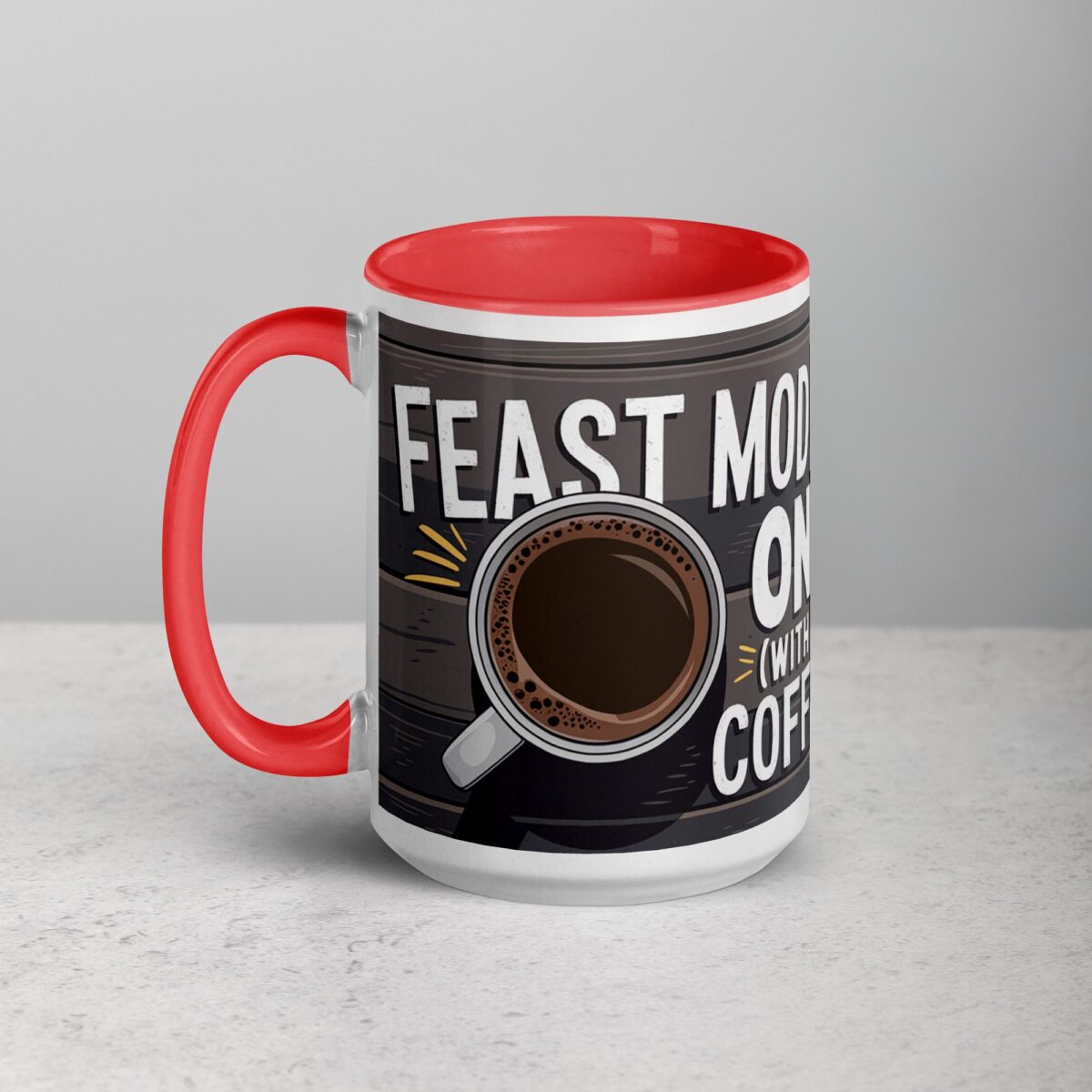 Feast Mode: ON (With Coffee) Thanksgiving Mug - Image 11