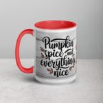 Pumpkin Spice & Everything Nice Thanksgiving Mug - Image 11