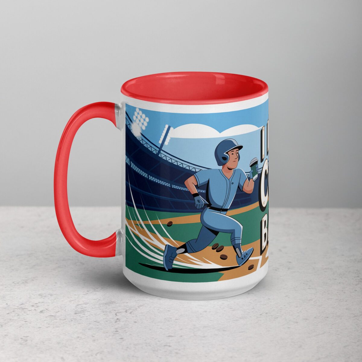 I Run on Coffee & Base Hits Baseball Coffee Mug - Image 11