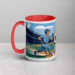I Run on Coffee & Base Hits Baseball Coffee Mug - Image 11