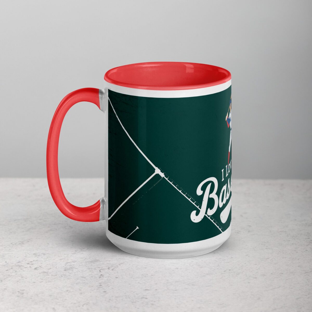 I Love Baseball Elegant Coffee Mug & Tea Cup - Image 11