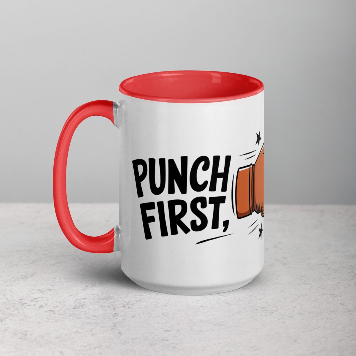 Punch First, Sip Later Boxing Coffee Mug & Tea Cup - Image 11