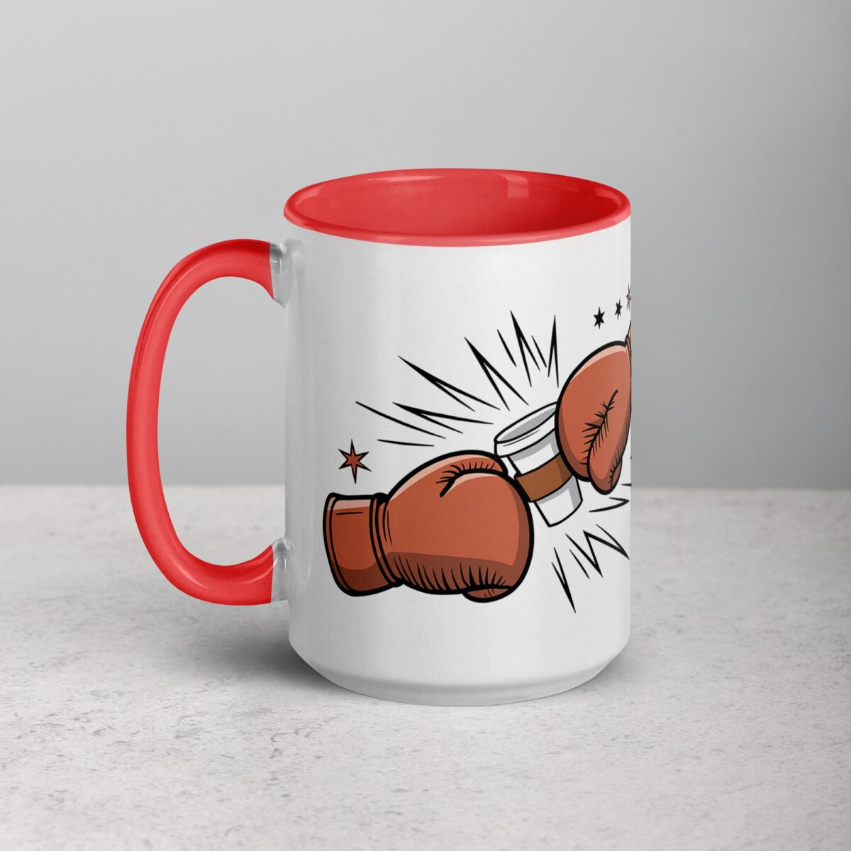One Cup, Two Fists, Let’s Go! Boxing Coffee Mug - Image 11