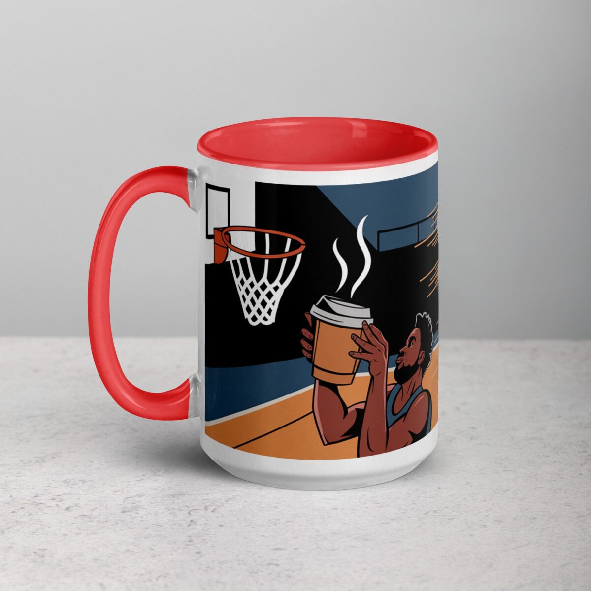 Shoot for the Brew Basketball Coffee Mug - Image 11
