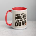 Start with a Dribble, End with a Dunk Basketball Mug - Image 11
