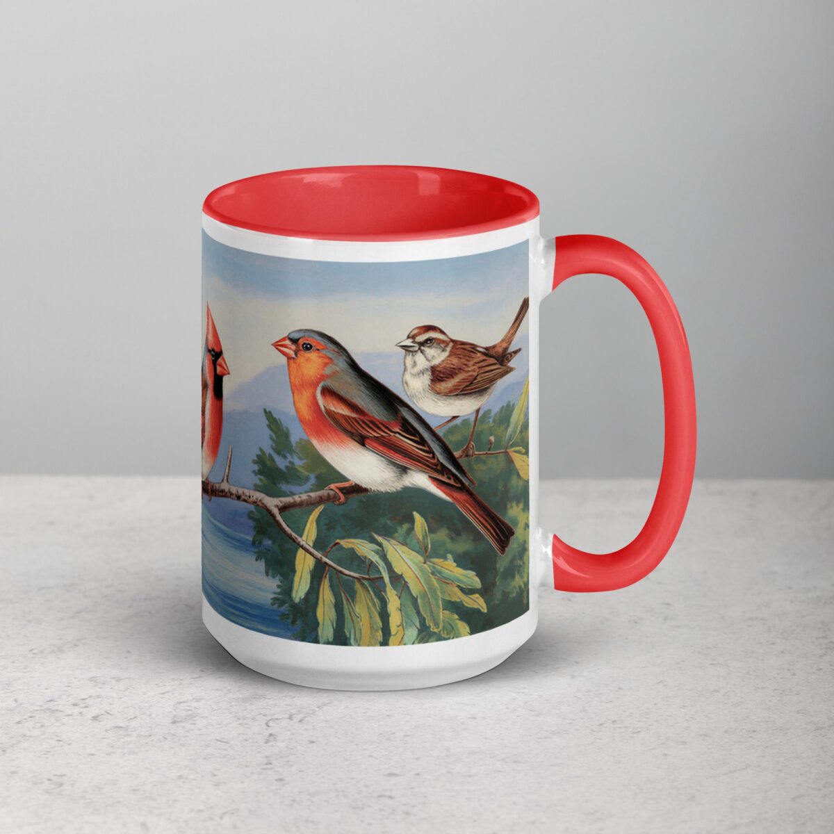 Bird on a Branch Coffee Mug & Tea Cup - Image 12