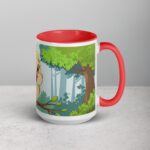 Cute Bird in Forest Coffee Mug & Tea Cup - Image 12
