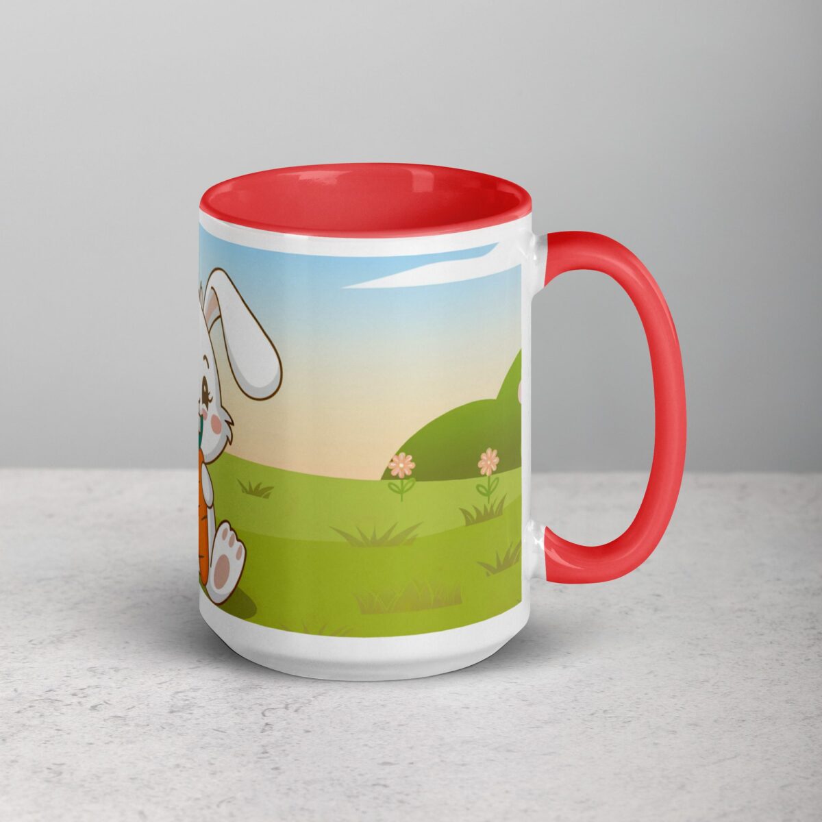 Bunny Rabbit Eating Carrot Coffee Mug & Tea Cup - Image 12