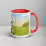 Bunny Rabbit Eating Carrot Coffee Mug & Tea Cup - Image 12