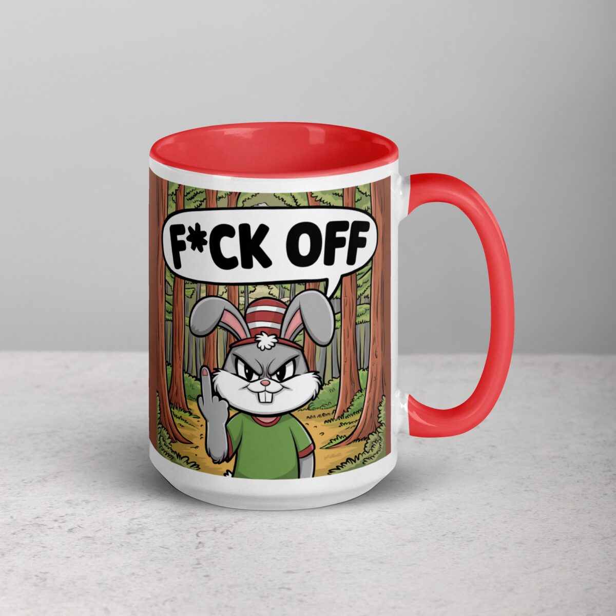 Bunny Rabbit Middle Finger Coffee Mug & Tea Cup - Image 12
