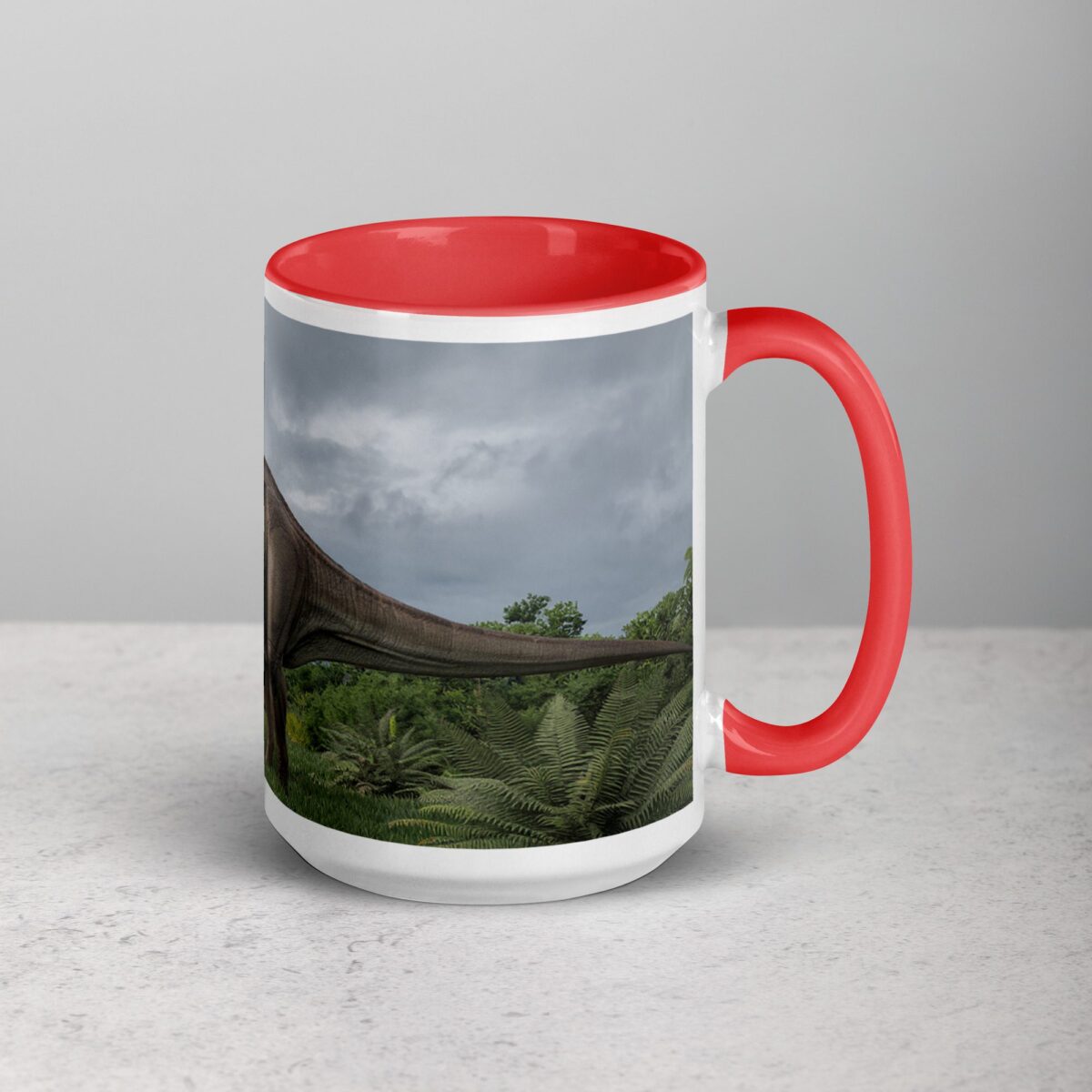 T-Rex Dinosaur in Wild Coffee Mug & Tea Cup - Image 12