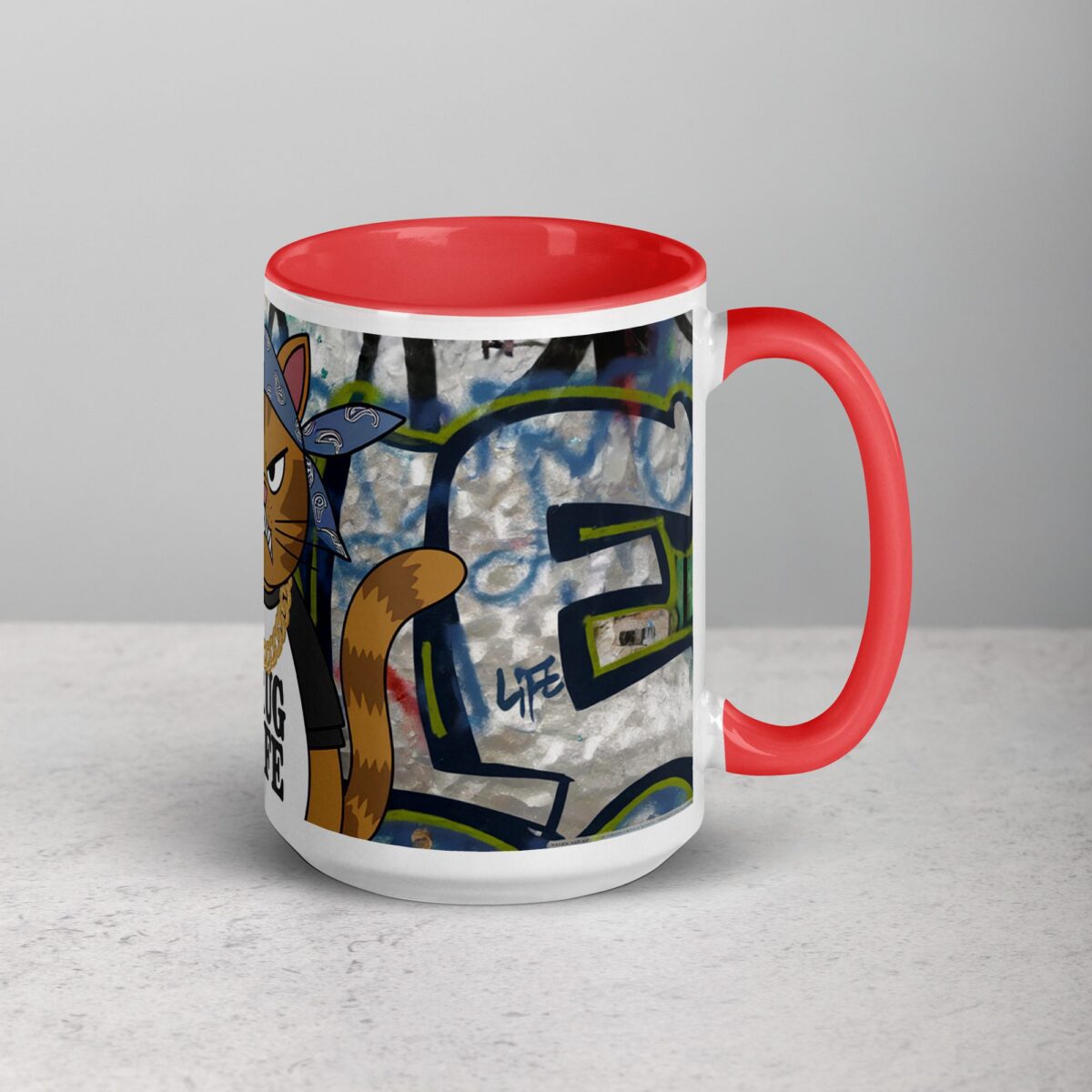 Thug Life Gangster Cat Coffee Mug & Tea Cup - Image 12