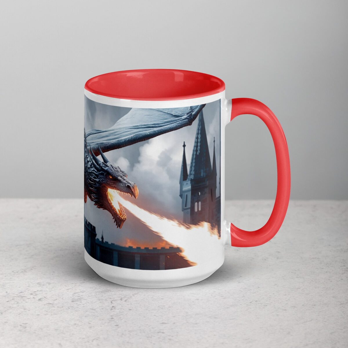 Flying Dragon Fire Coffee Mug & Tea Cup - Image 12