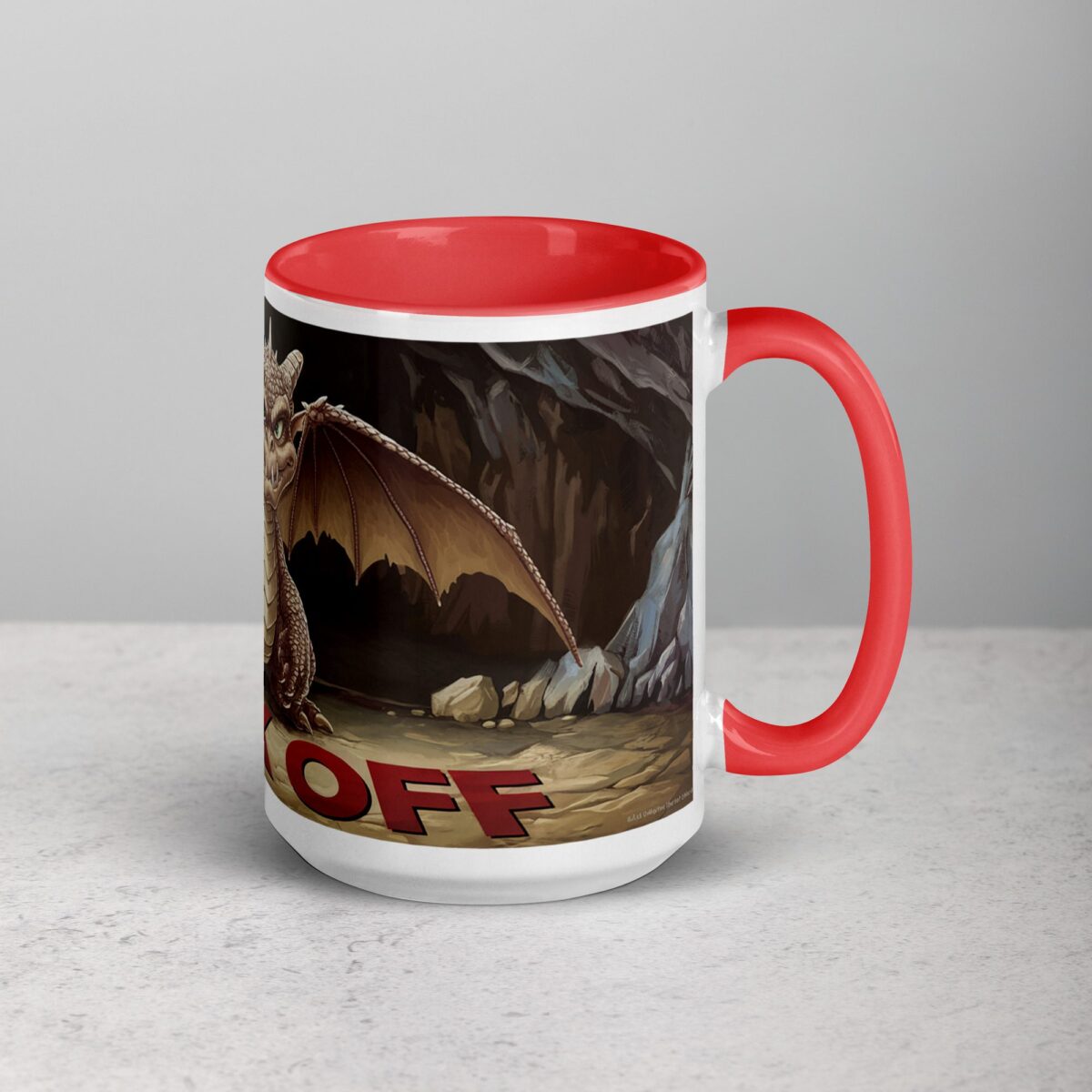 Middle Finger Dragon Coffee Mug & Tea Cup - Image 12
