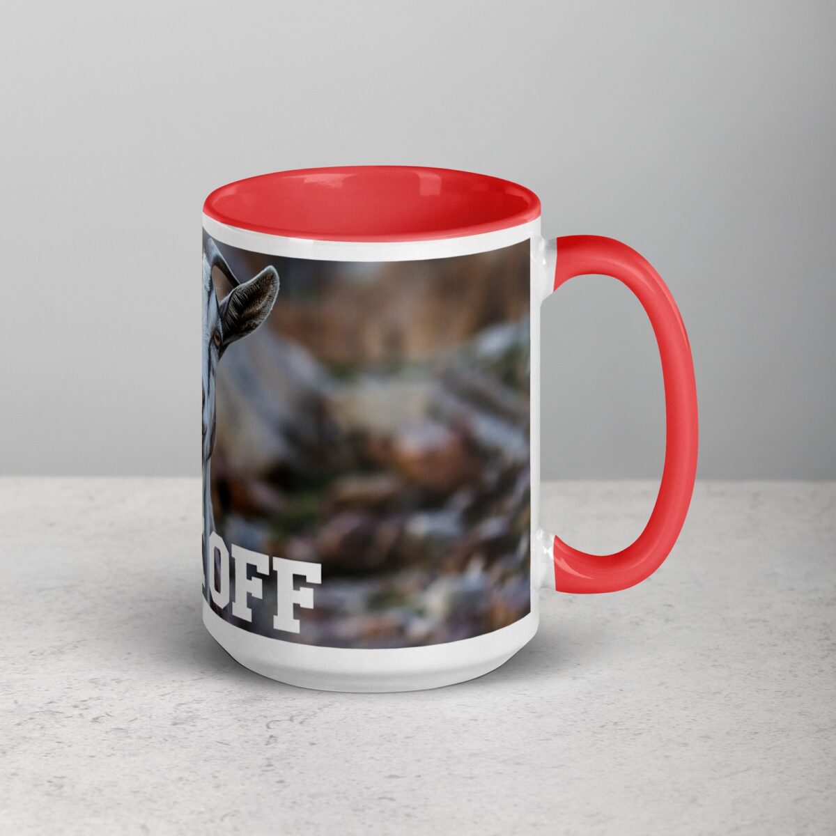 Middle Finger Goat Coffee Mug & Tea Cup - Image 12