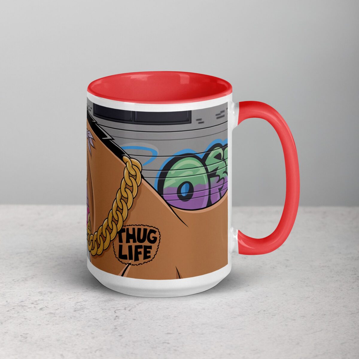 Thug Life Gangster Horse Coffee Mug & Tea Cup - Image 12