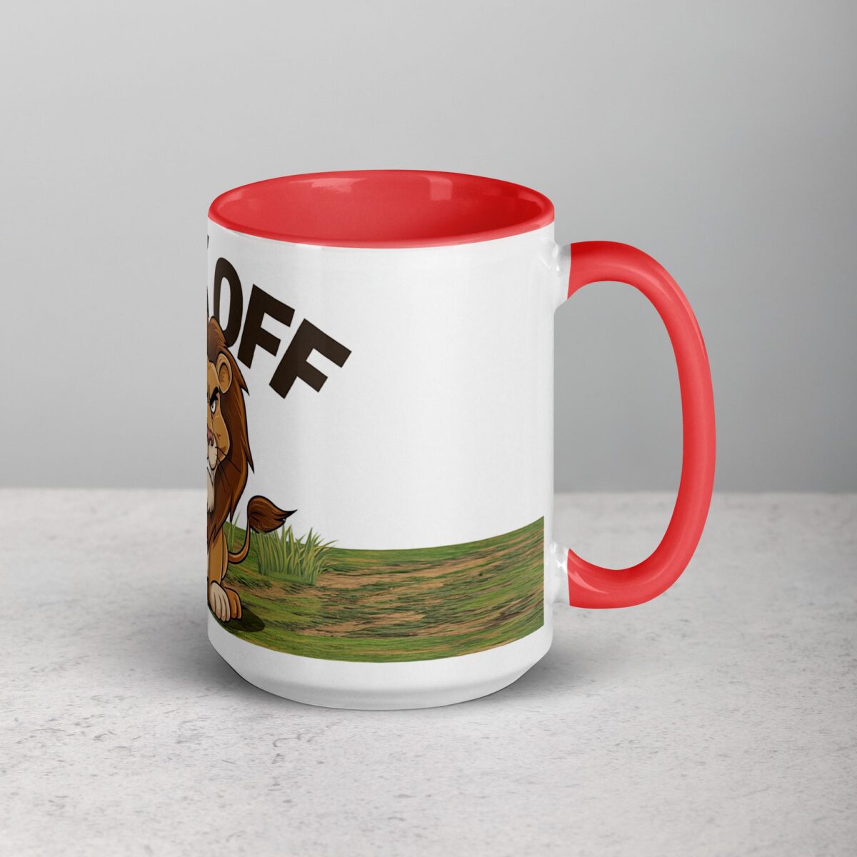 Middle Finger Lion Coffee Mug & Tea Cup - Image 12