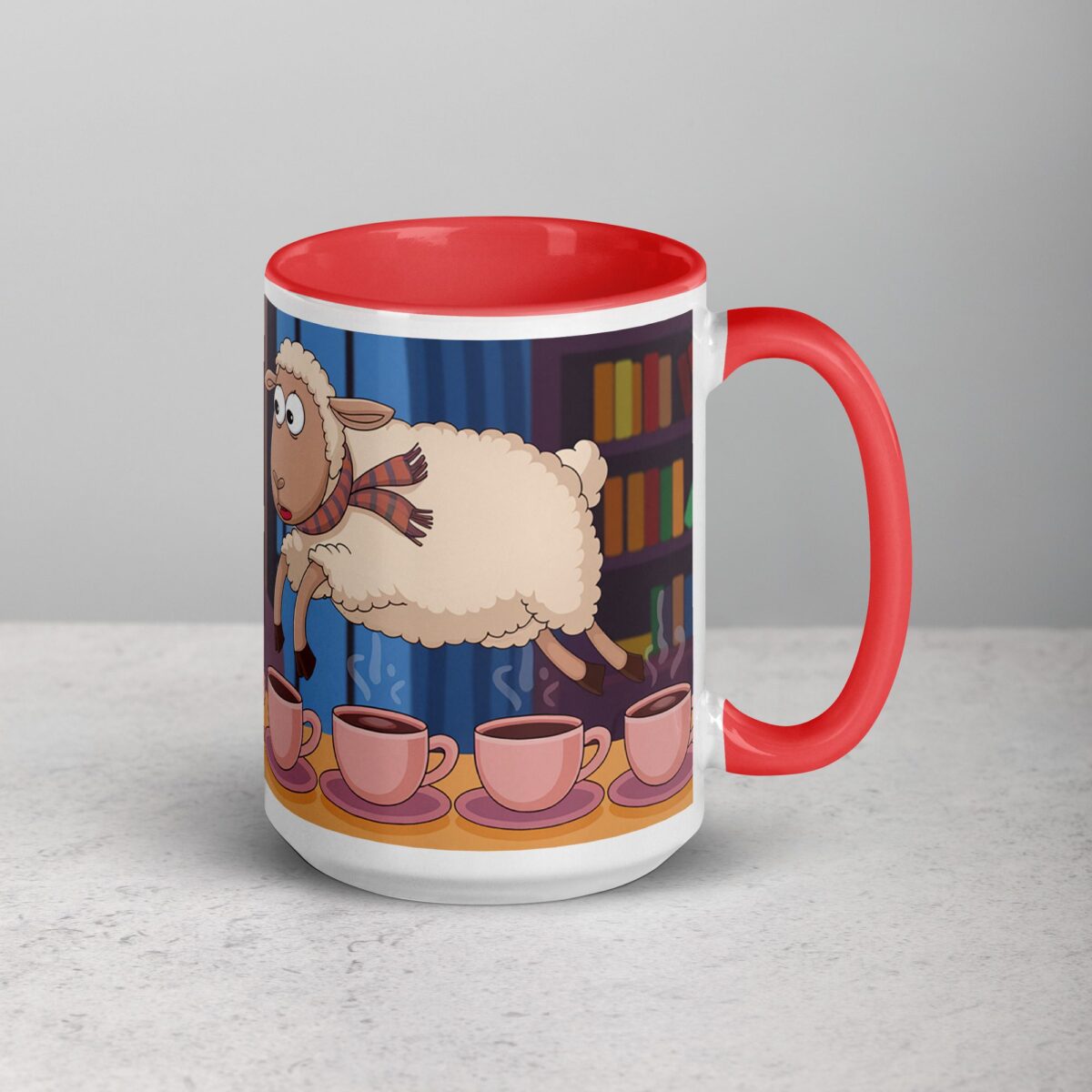 Counting Sheep? No, Counting Coffee Cups Mug - Image 12