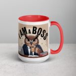 I am a Boss Owl Coffee Mug & Tea Cup - Image 12