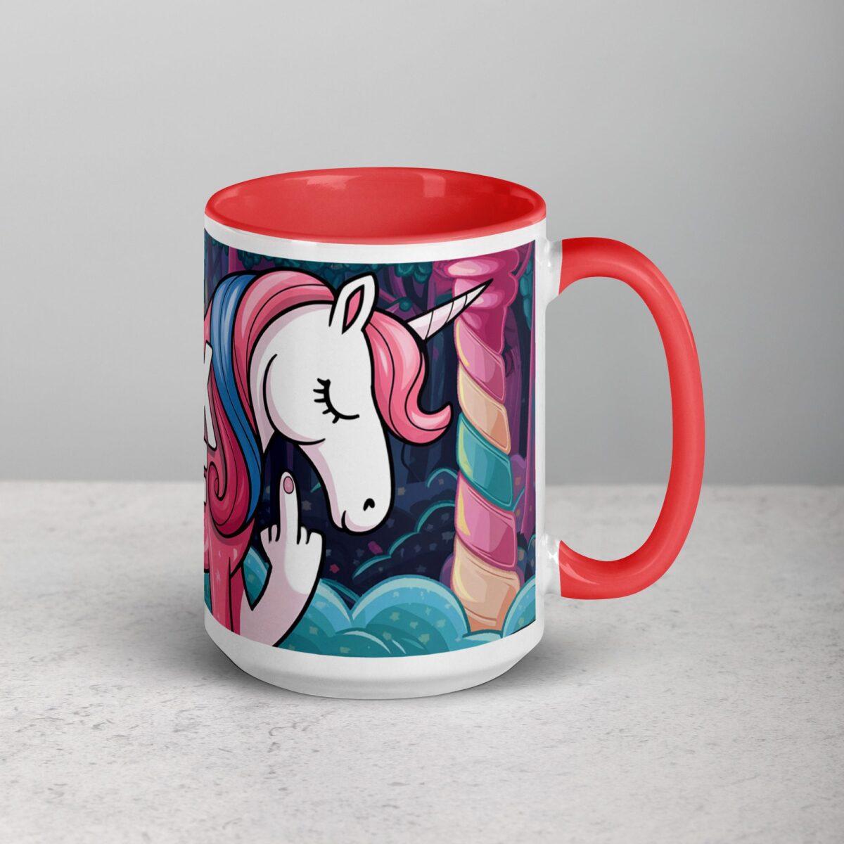 Middle Finger Unicorn Coffee Mug & Tea Cup - Image 12