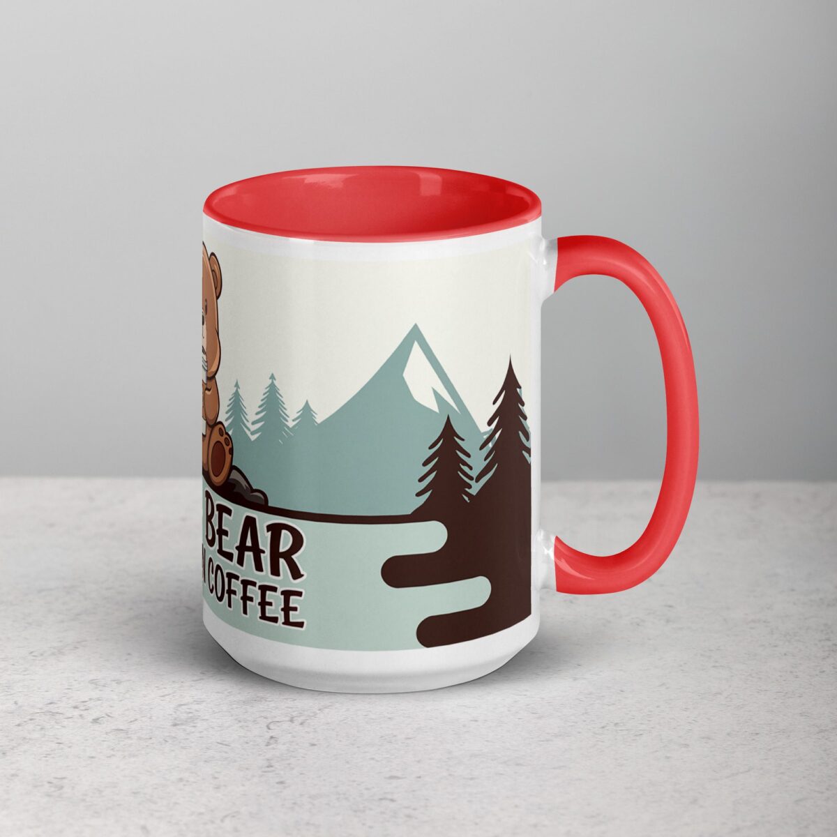 Papa Bear Runs on Coffee Fathers Day Mug - Image 12