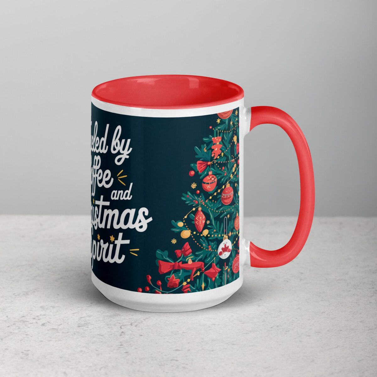 Fueled by Coffee and Christmas Spirit Mug - Image 12