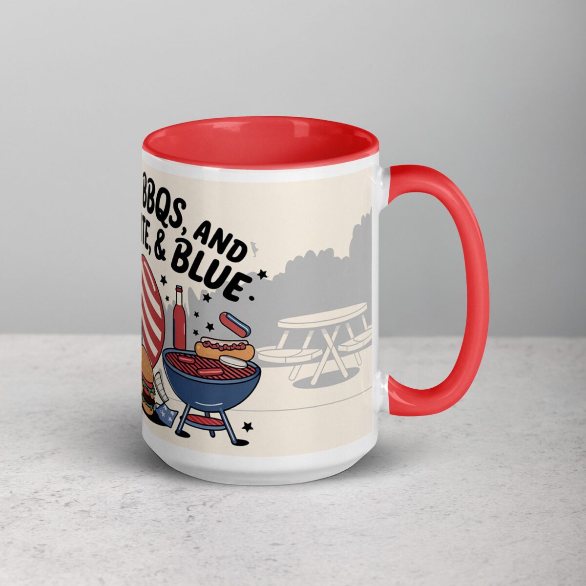 Brews, BBQs, & Red, White, & Blue Coffee Mug - Image 12