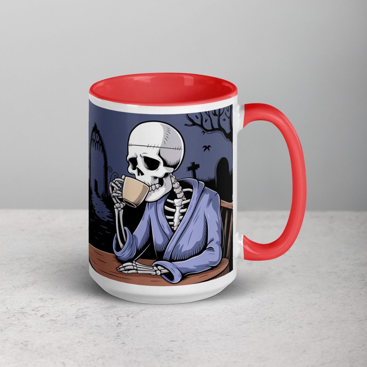 Death Before Decaf Halloween Coffee Mug - Image 12