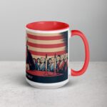 Happy 4th of July George Washington Retro Coffee Mug - Image 12