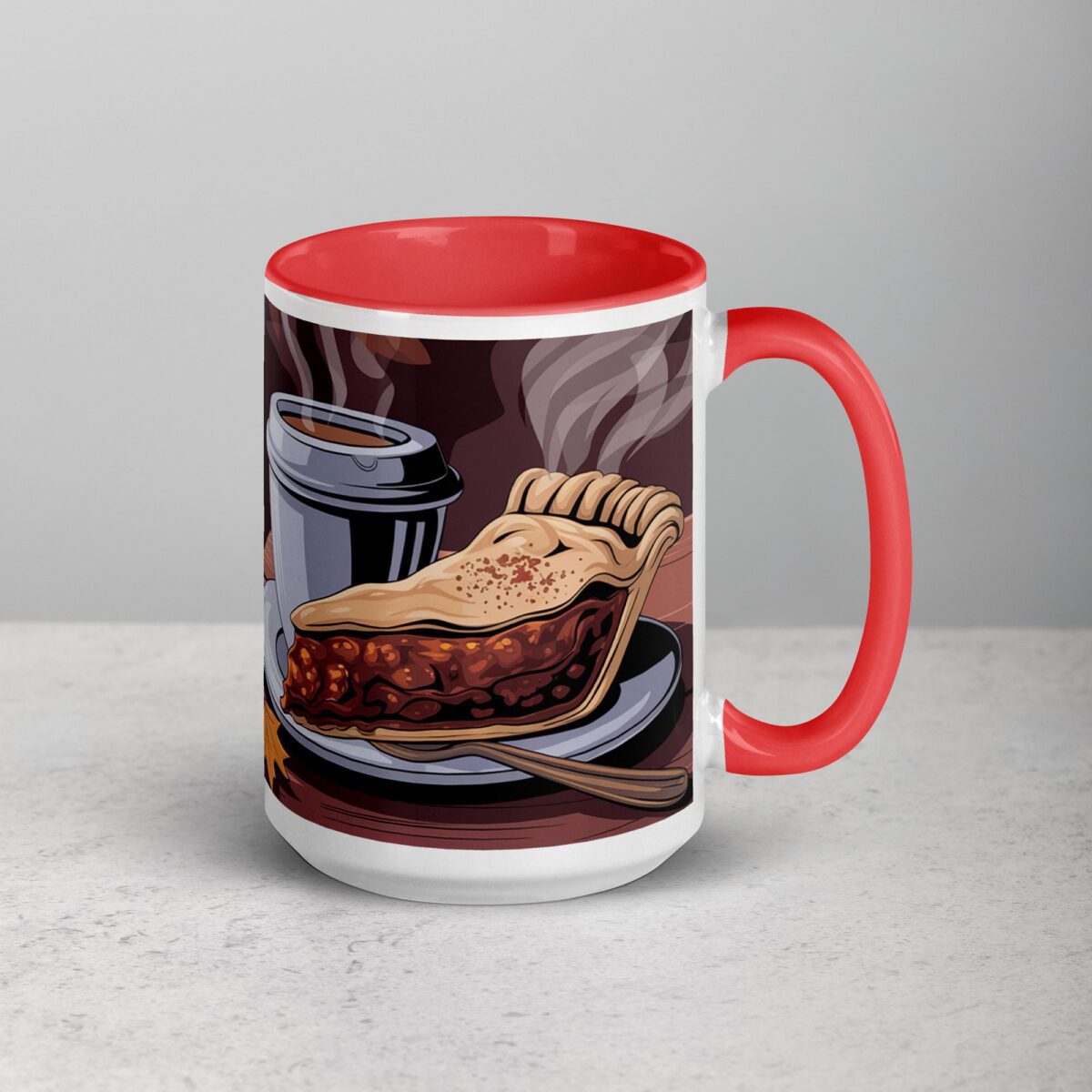 Coffee, Pie, & Thankful Vibes Mug - Image 12