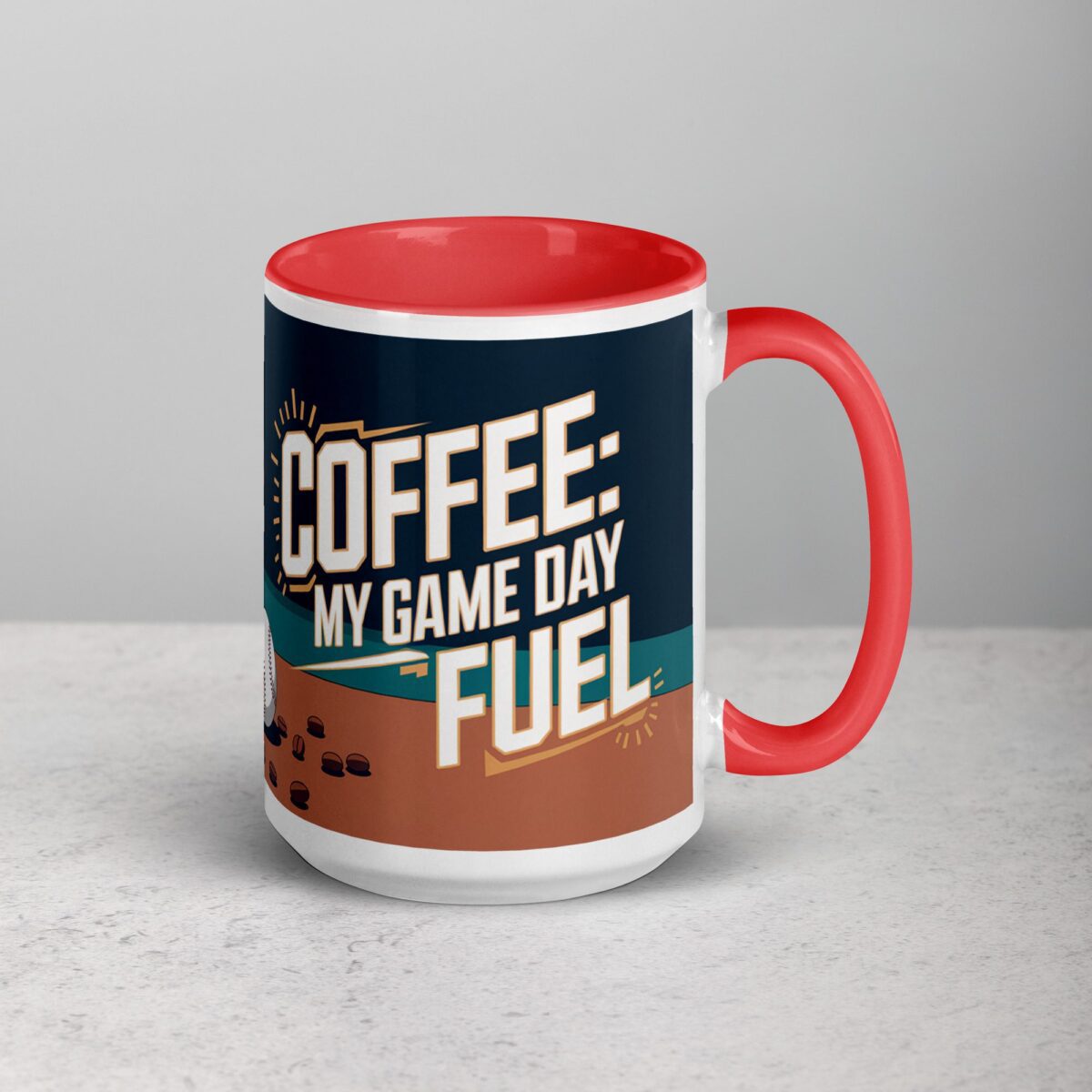 Coffee: My Game Day Fuel Baseball Mug - Image 12