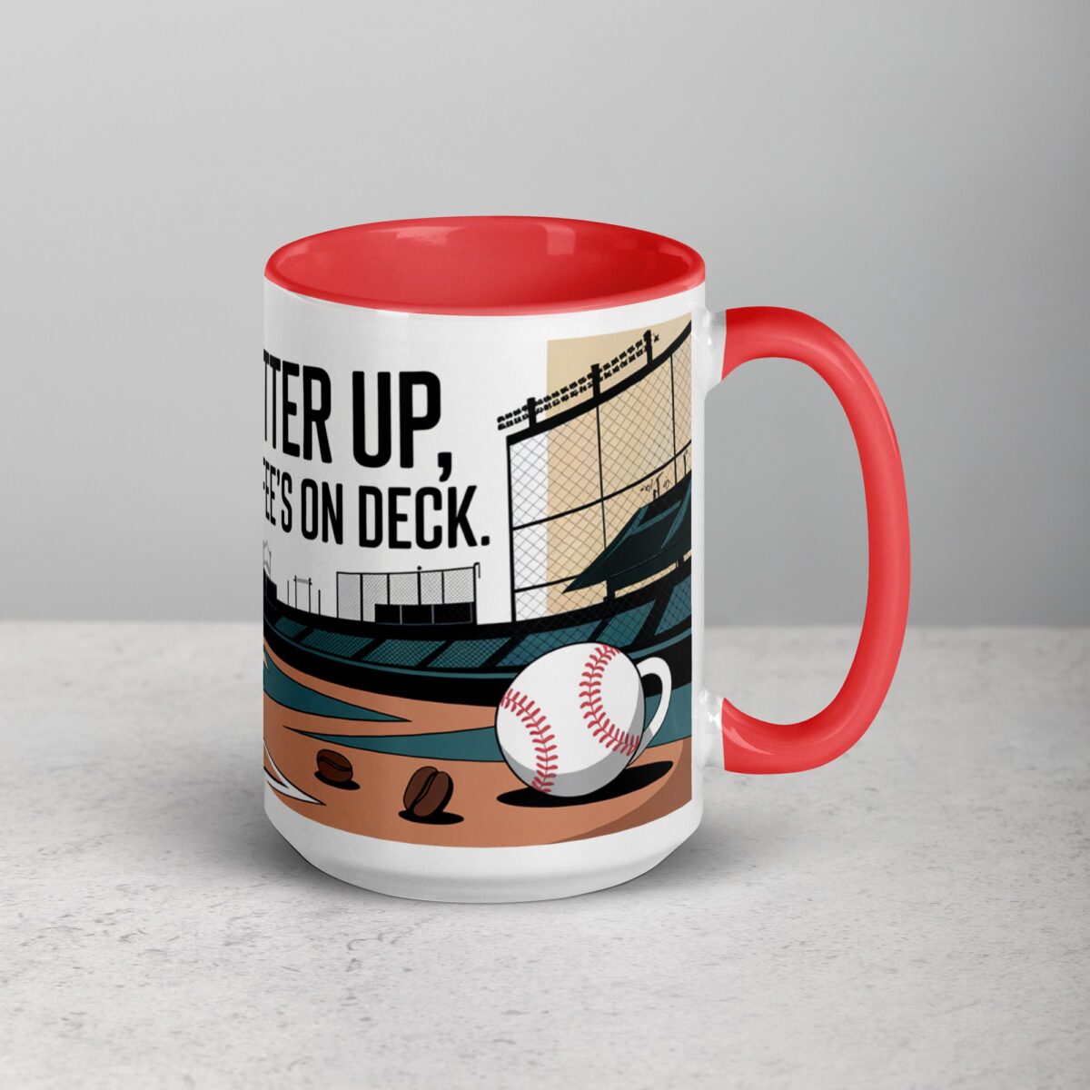 Batter Up, Coffee’s On Deck Baseball Mug - Image 12