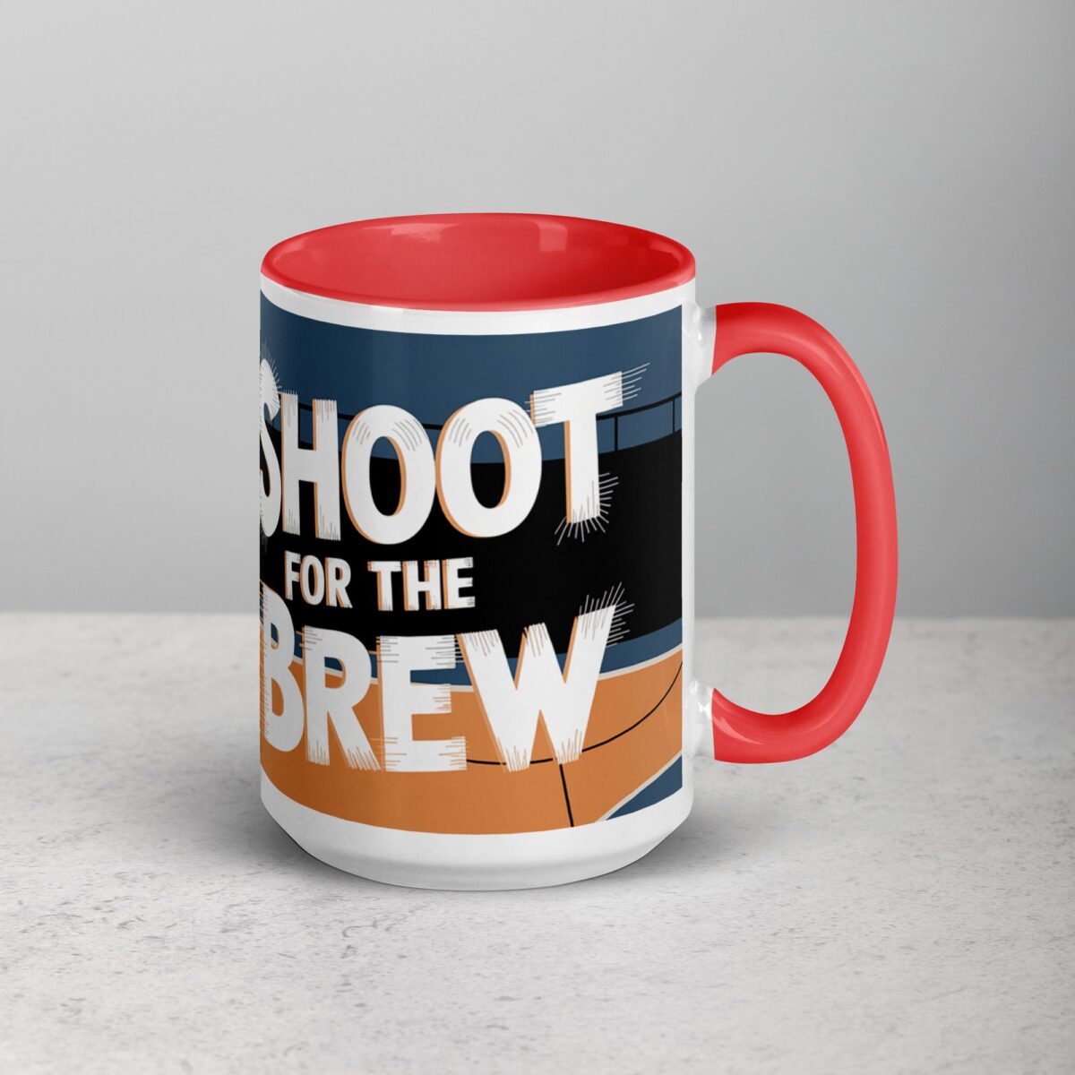 Shoot for the Brew Basketball Coffee Mug - Image 12