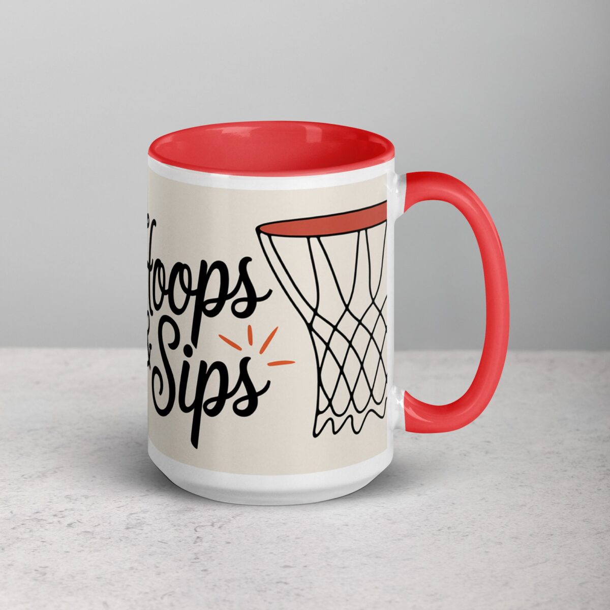 Hoops & Sips Basketball Coffee Mug & Tea Cup - Image 12