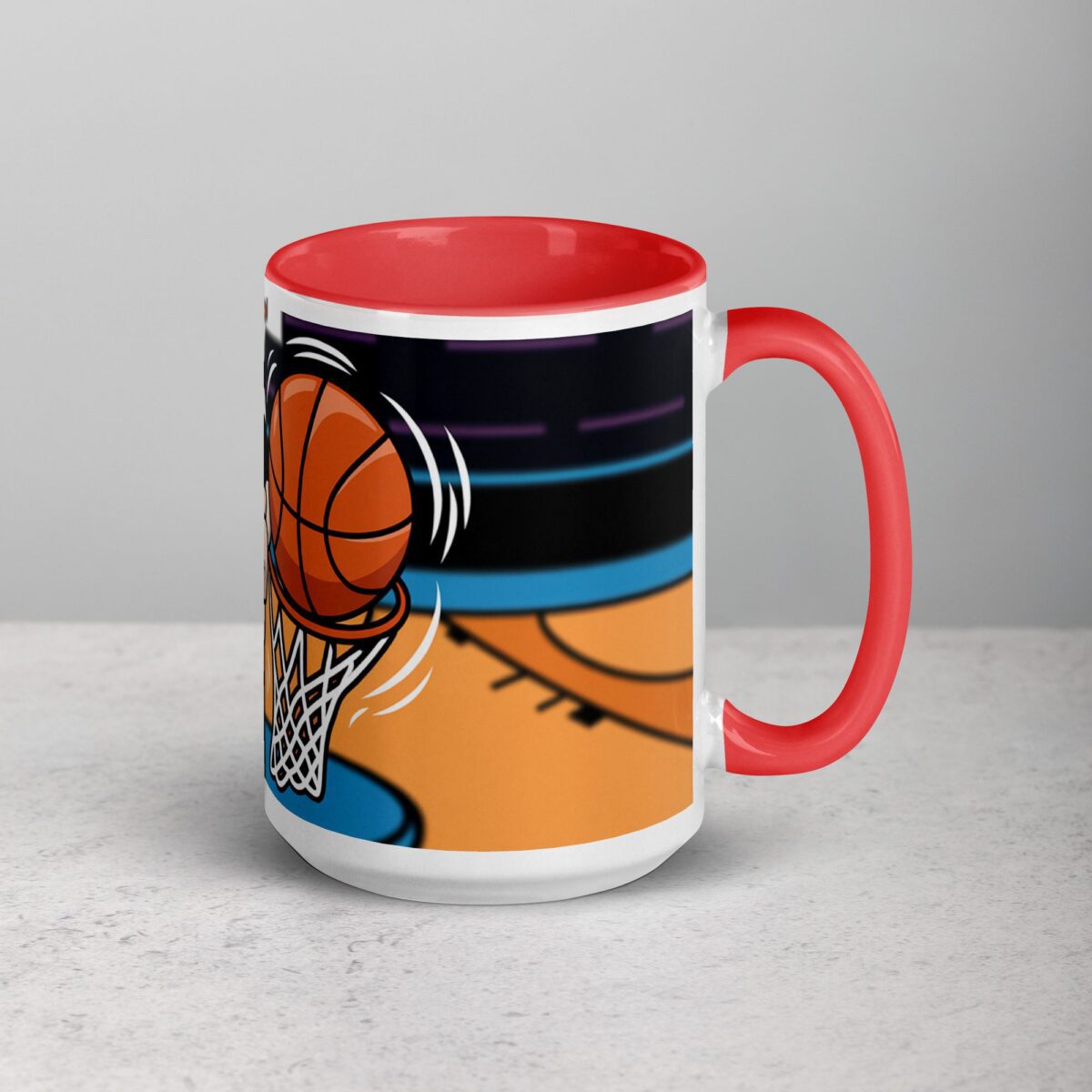 Caffeinated and Ready to Dunk Basketball Mug - Image 12