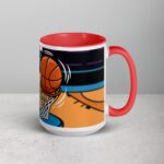 Caffeinated and Ready to Dunk Basketball Mug - Image 12