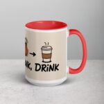 Dribble, Dunk, Drink Basketball Coffee Mug & Tea Cup - Image 12