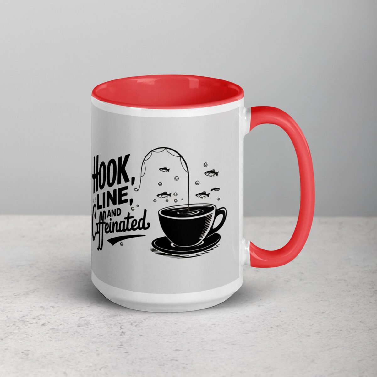 Hook, Line, and Caffeinated Fishing Mug - Image 12