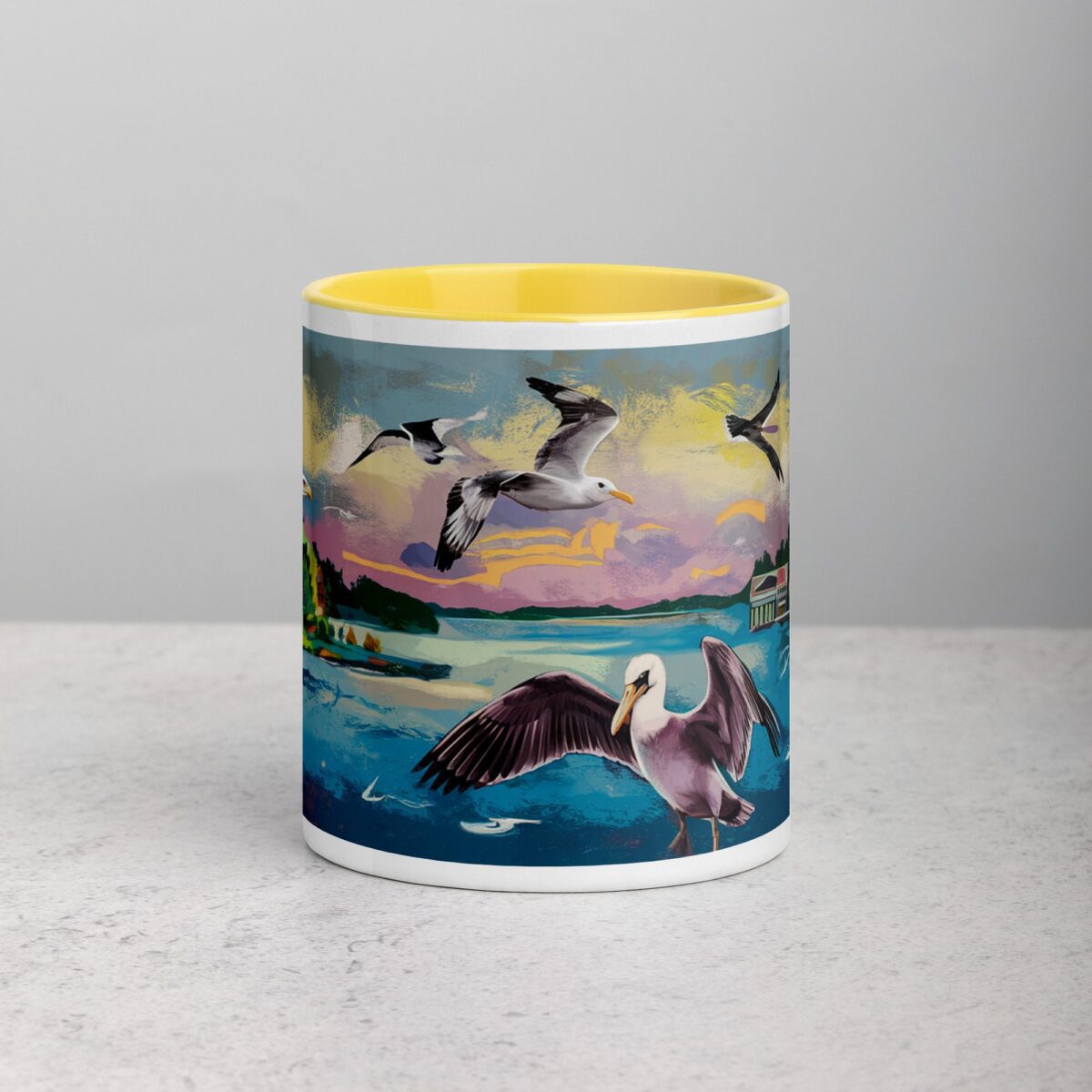 Flying Birds Graffiti Style Coffee Mugs & Tea Cup - Image 19