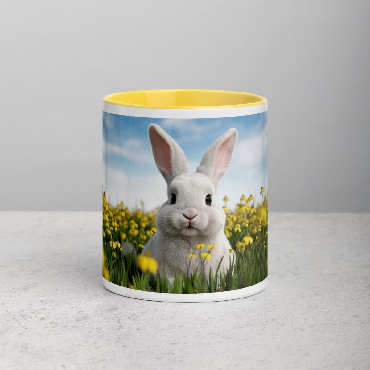 Bunny with Flowers Coffee Mug & Tea Cup - Image 19