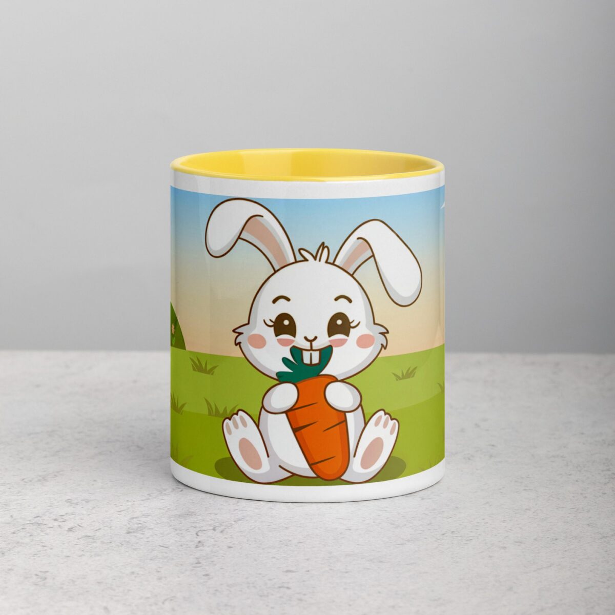 Bunny Rabbit Eating Carrot Coffee Mug & Tea Cup - Image 19