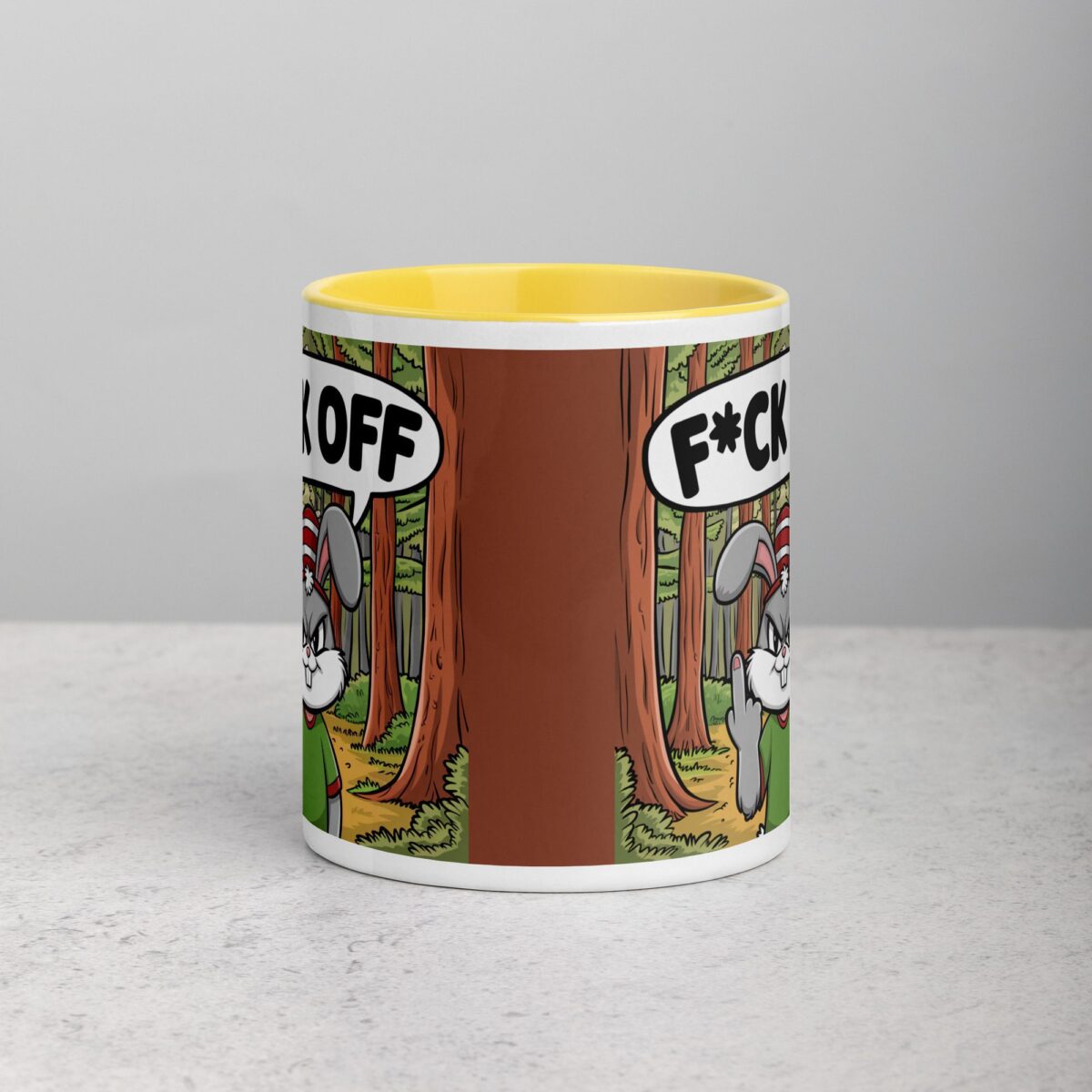 Bunny Rabbit Middle Finger Coffee Mug & Tea Cup - Image 19