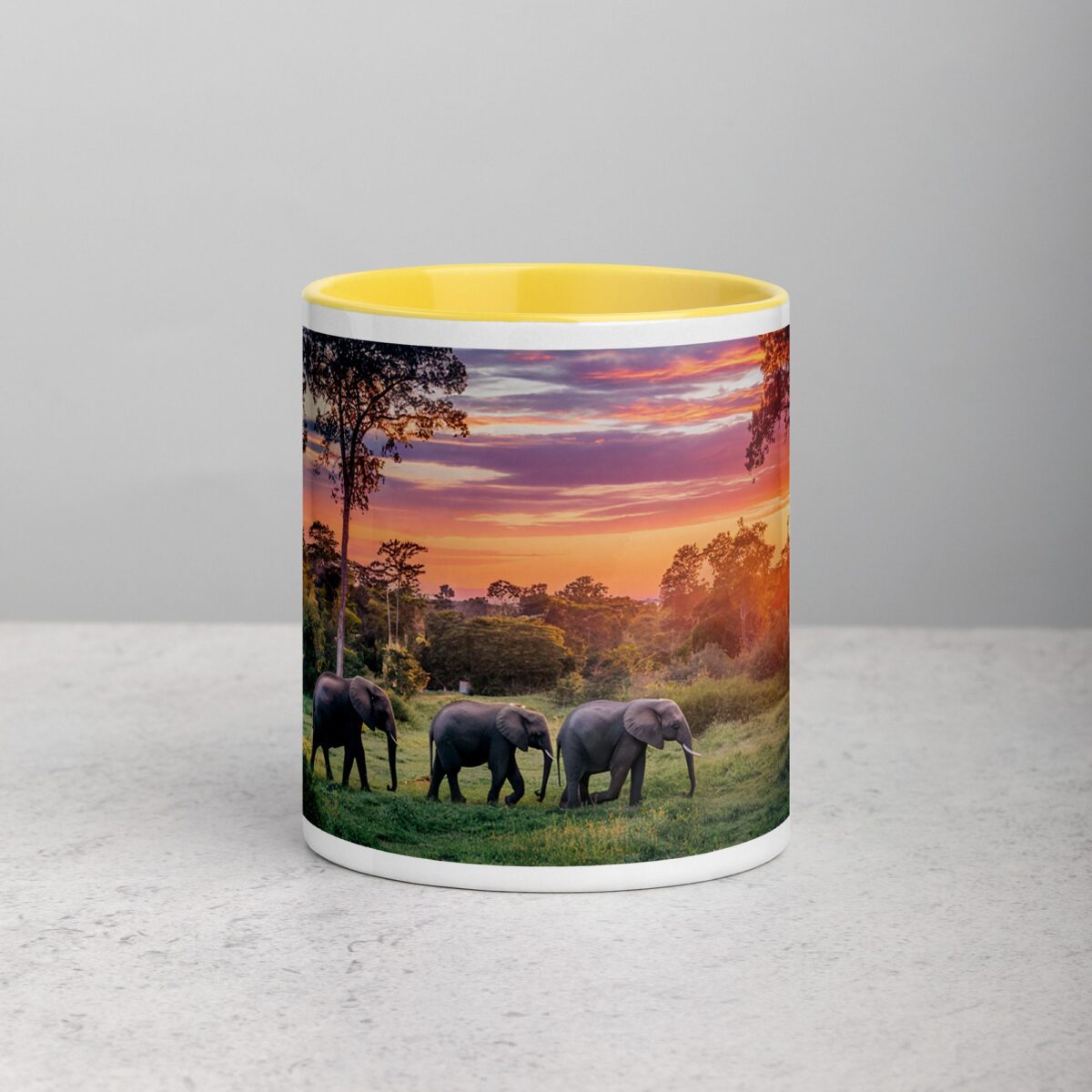 Elephant Jungle Sunset Coffee Mug & Tea Cup - Image 19