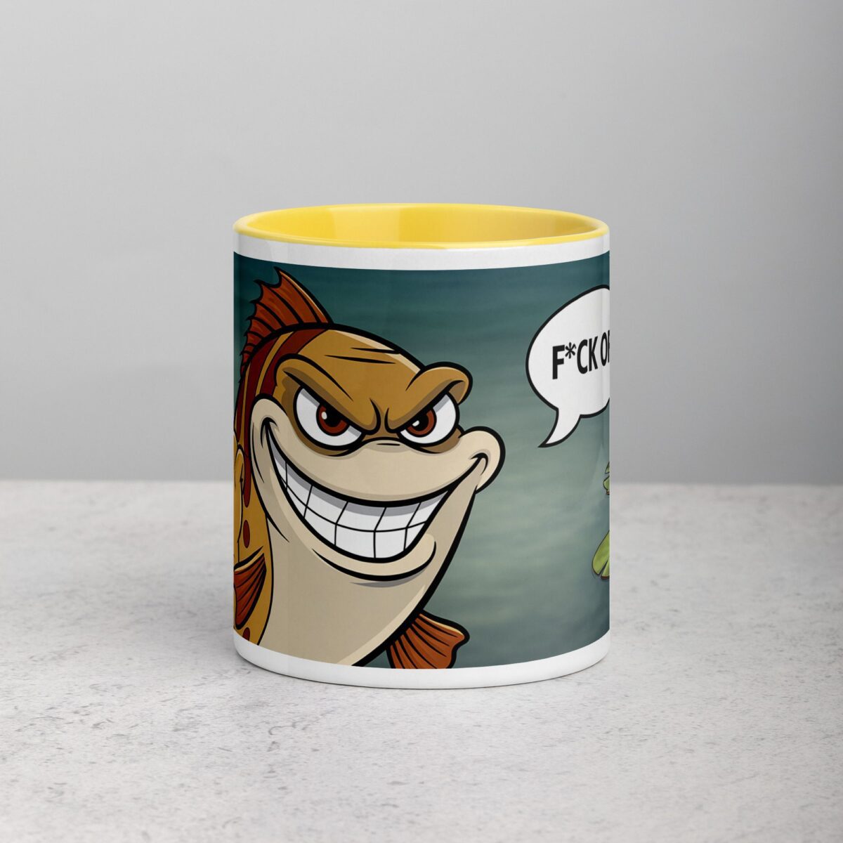 Middle Finger Fish Coffee Mug & Tea Cup - Image 19