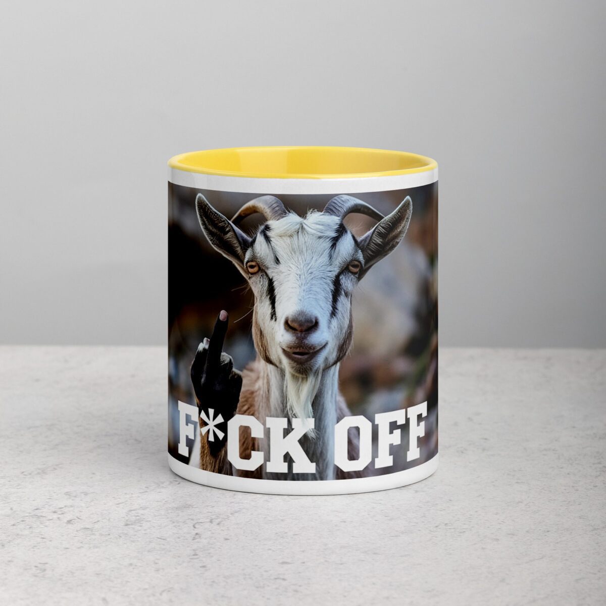 Middle Finger Goat Coffee Mug & Tea Cup - Image 19
