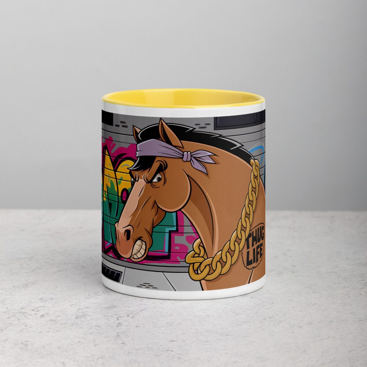 Thug Life Gangster Horse Coffee Mug & Tea Cup - Image 19